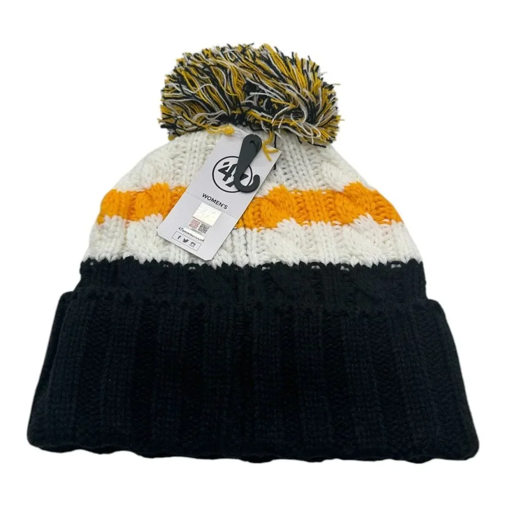 '47 Brand West Virginia Mountaineers Women's Ashfield Cuffed Pom Knit Beanie Hat